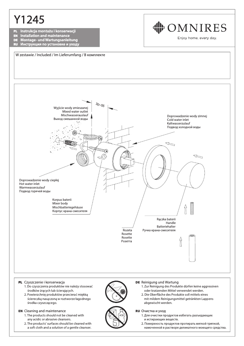 Página 1 del manual Manual de usuario Omnires Y1245