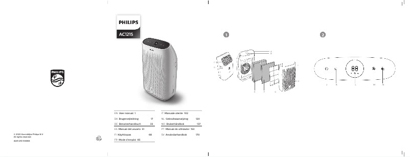 Image de la première page du manuel de l'appareil AC1215