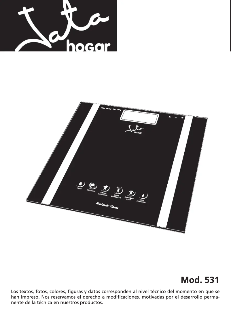 Page 1 de la notice Manuel utilisateur Jata 531