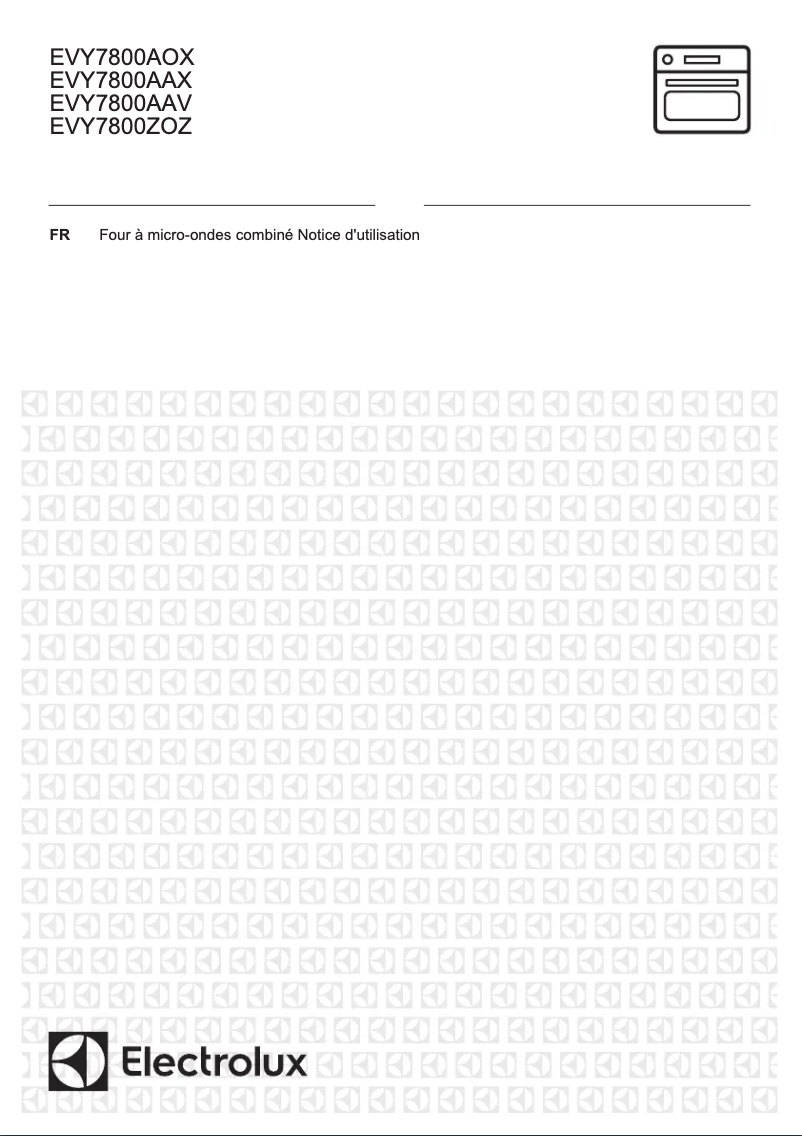 Page 1 de la notice Manuel utilisateur Electrolux EVY7800AOX