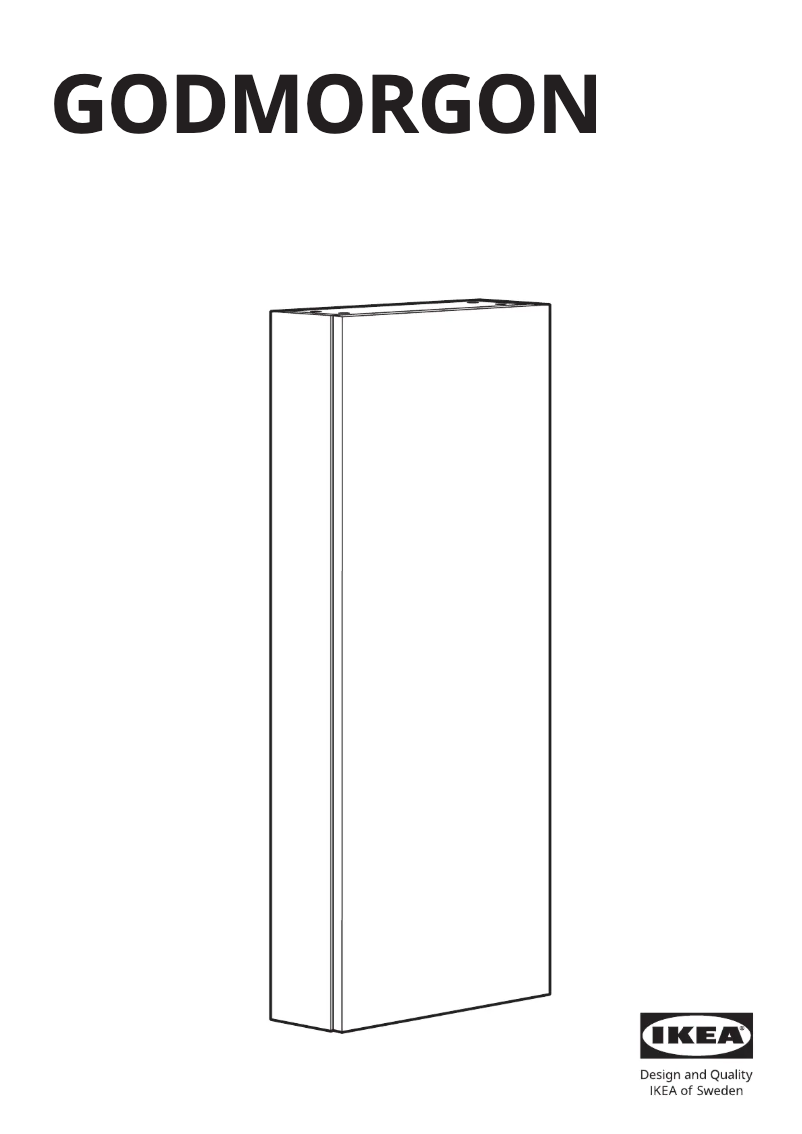 Page 1 de la notice Manuel utilisateur Ikea GODMORGON 202.261.83
