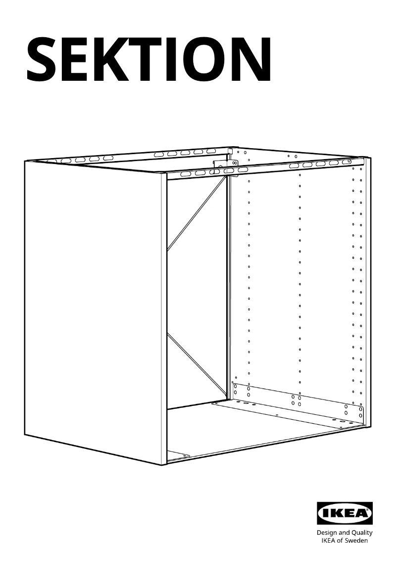 Page 1 de la notice Manuel utilisateur Ikea SEKTION 502.986.49