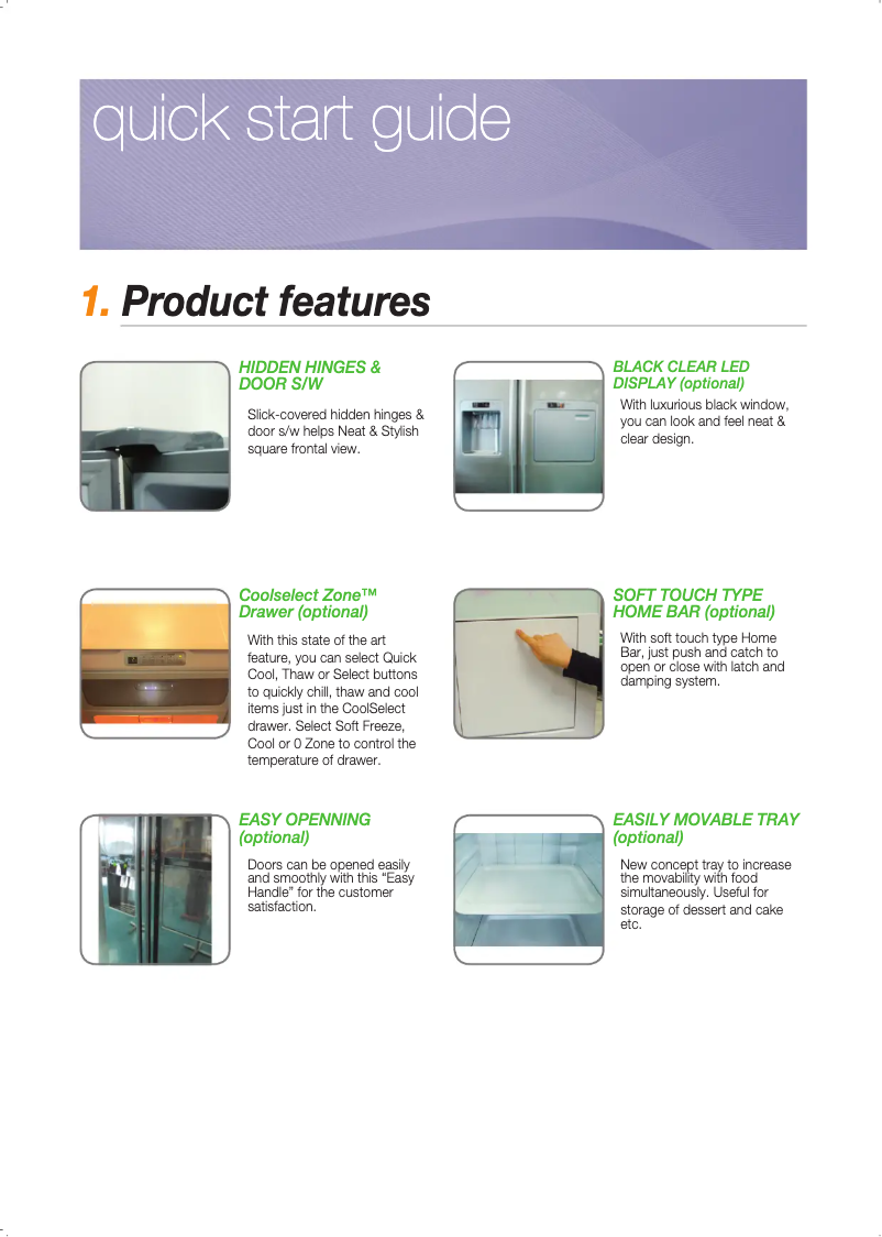 Página 1 del manual Manual de usuario Samsung RSH5SLMR