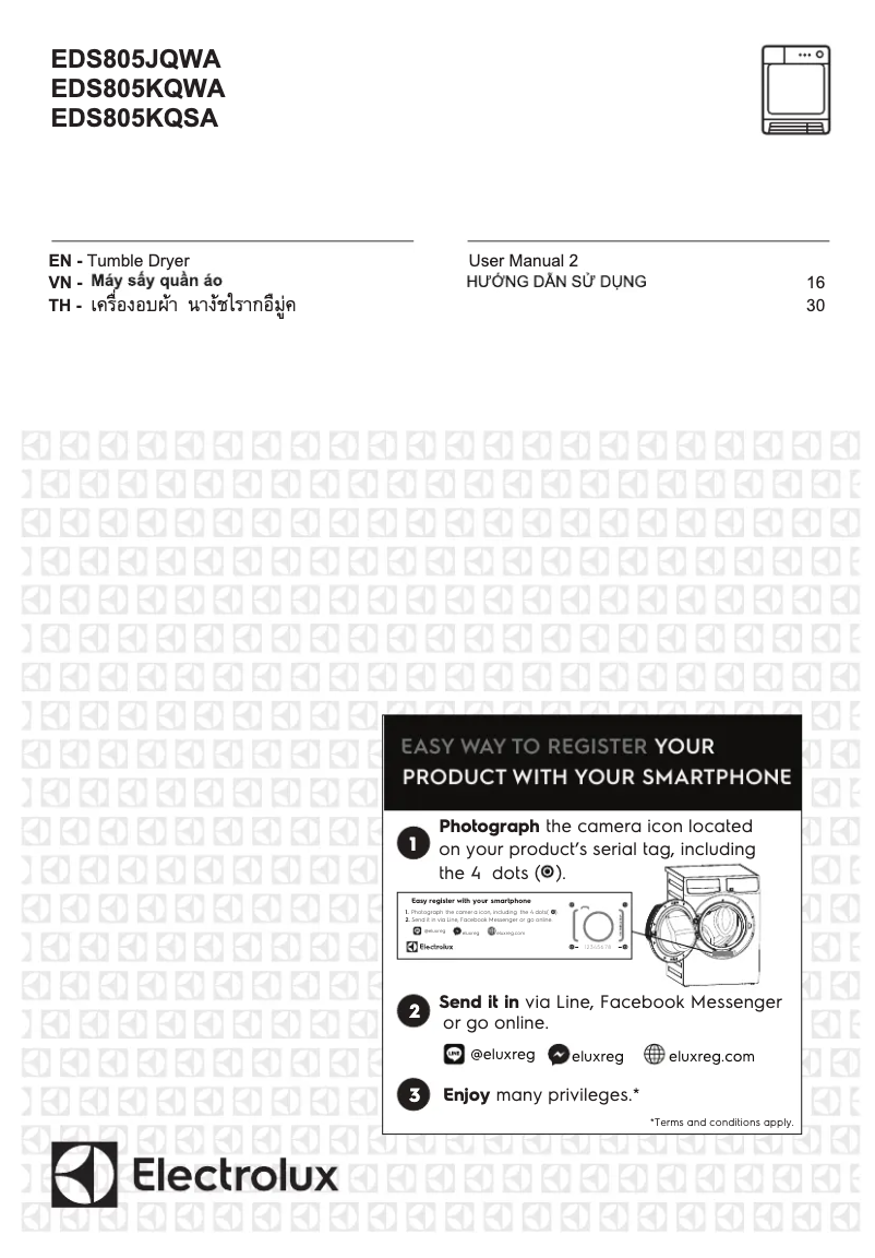 Página 1 del manual Manual de usuario Electrolux EDS805KQWA