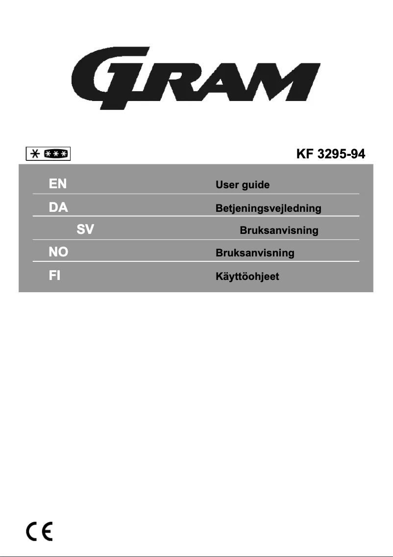 Page 1 de la notice Manuel utilisateur Gram KF 3295-94