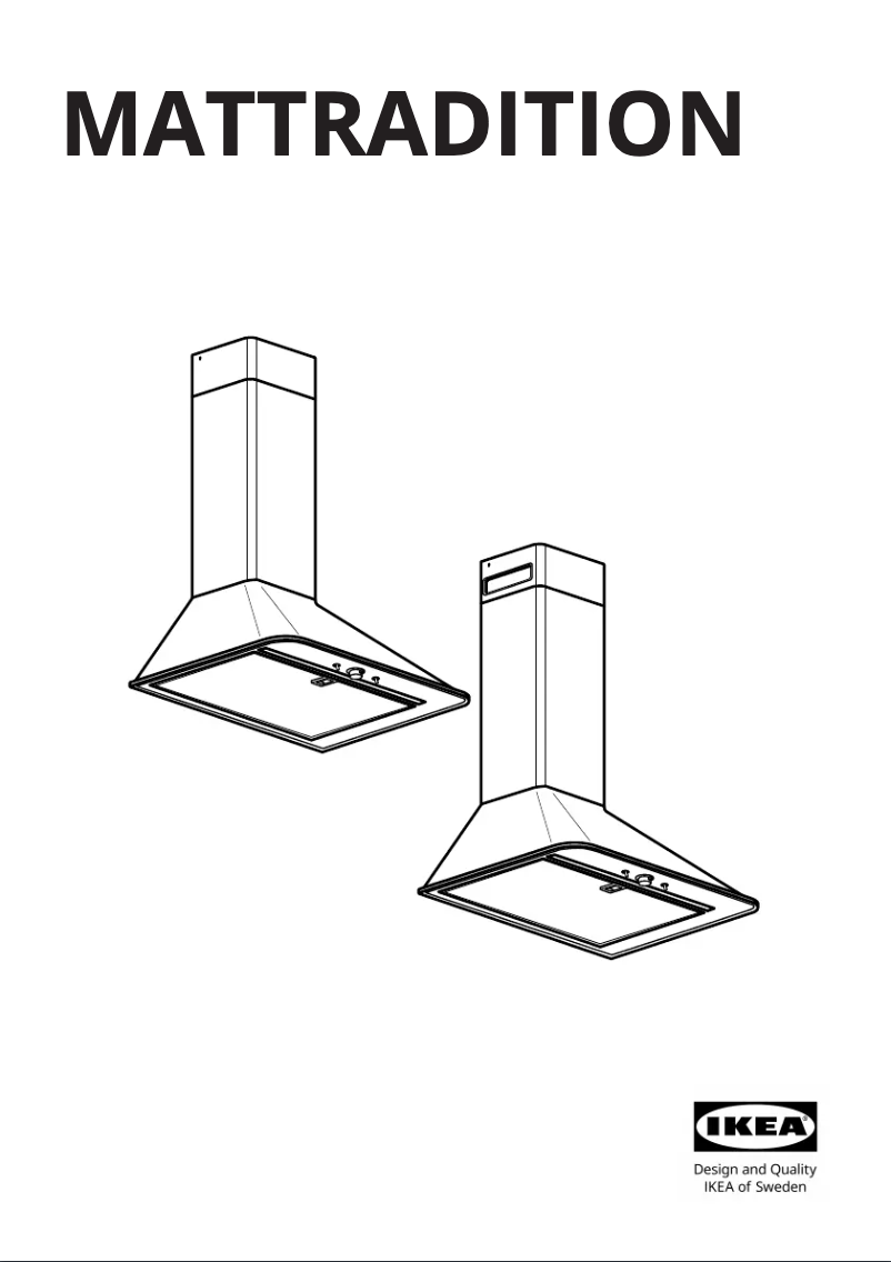 Page 1 de la notice Manuel utilisateur Ikea MATTRADITION 603.688.11