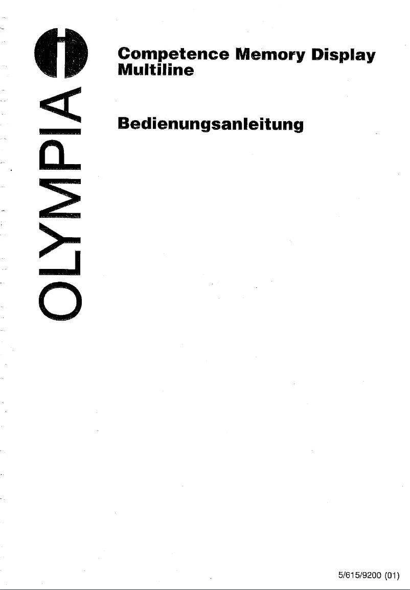 Page 1 de la notice Manuel utilisateur Olympia Competence MD Multiline