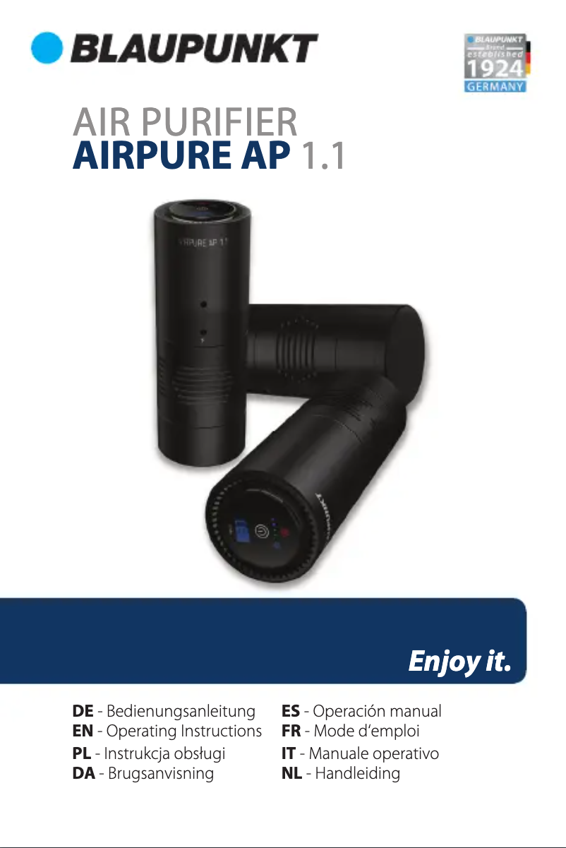 Página 1 del manual Manual de usuario Blaupunkt AirPure AP 1.1