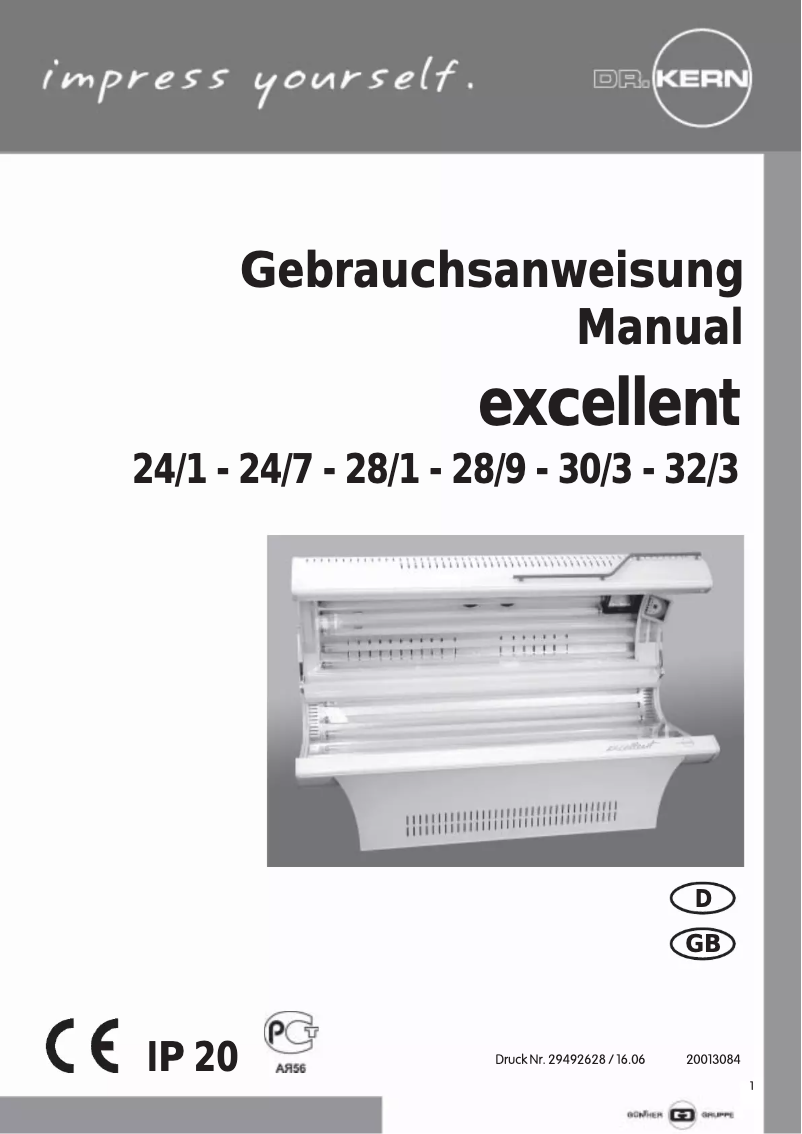 Page 1 de la notice Manuel utilisateur Dr. Kern Excellent 32/3