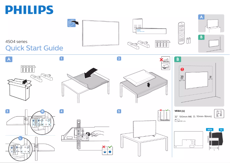 Image de la première page du manuel de l'appareil 32PHS4504