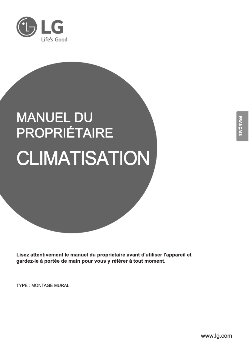 Page 1 de la notice Manuel utilisateur LG P24EN.NSK