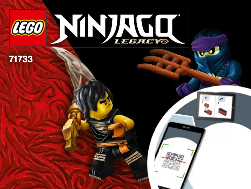 Page 1 de la notice Manuel utilisateur Lego Ninjago 71733