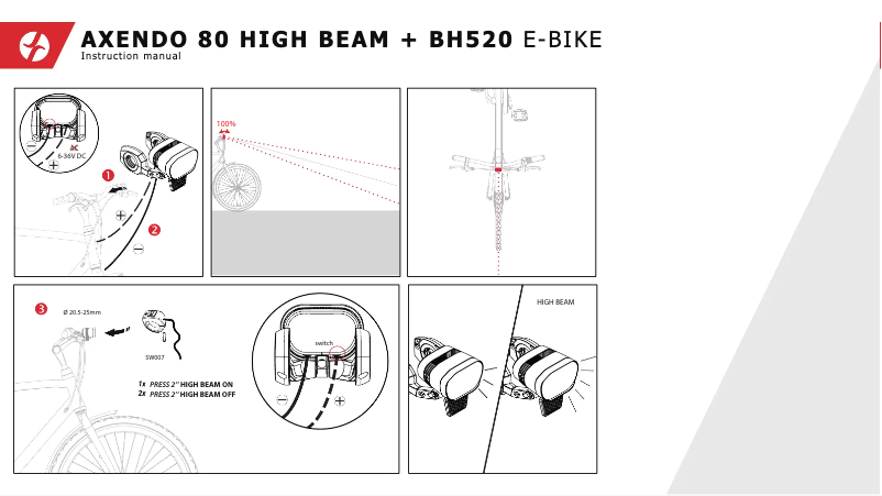 Page 1 de la notice Manuel utilisateur Spanninga Axendo 80