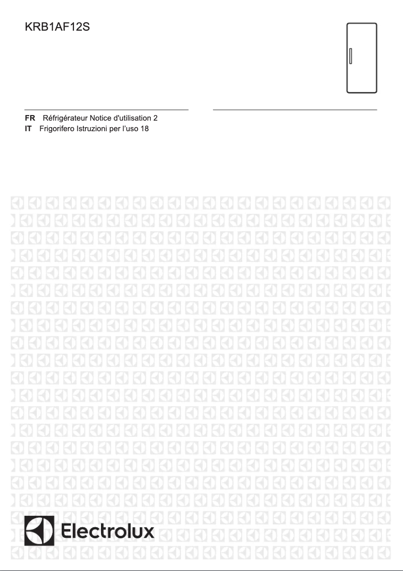 Página 1 del manual Manual de usuario Electrolux KRB1AF12S1
