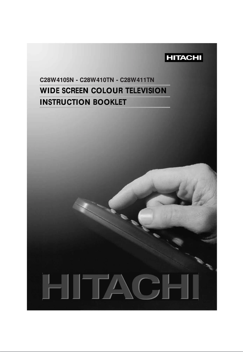 Page 1 de la notice Manuel utilisateur Hitachi C28W411TN