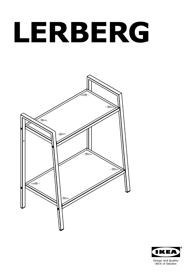 Page 1 de la notice Manuel utilisateur Ikea LERBERG 703.159.35