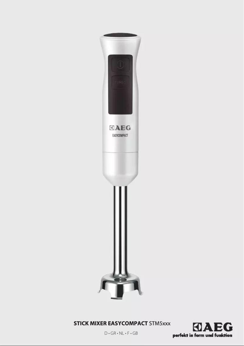 Page 1 de la notice Manuel utilisateur AEG STM5400