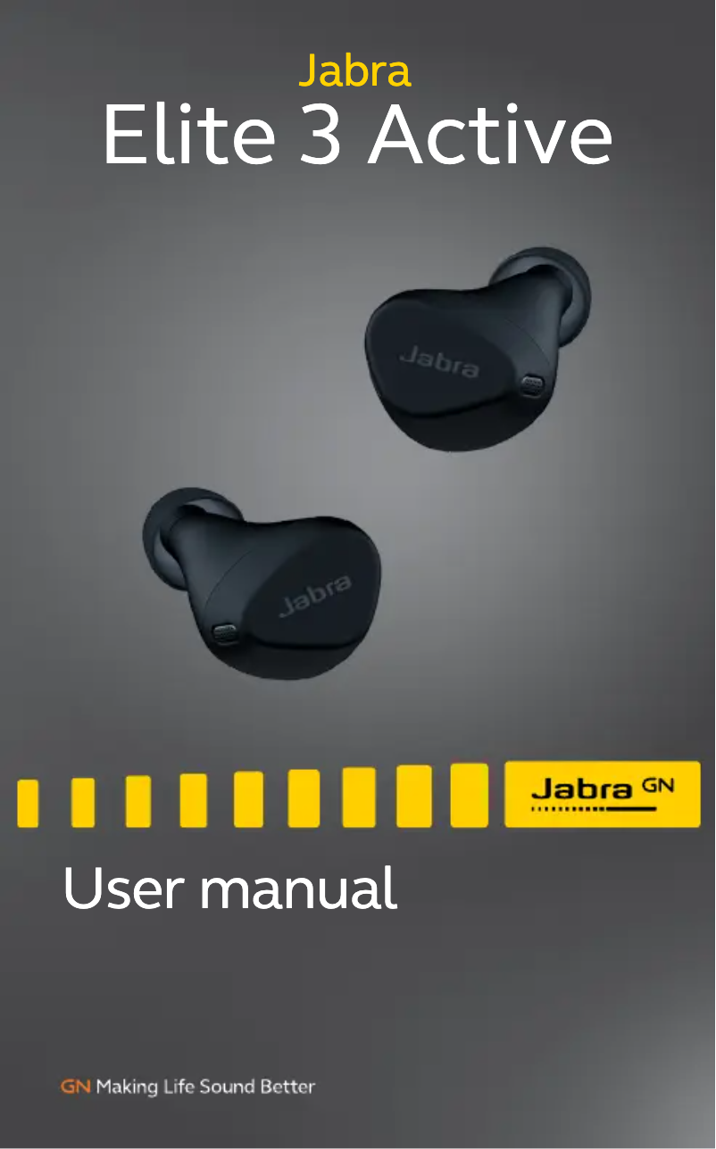 Page 1 de la notice Manuel utilisateur Jabra Elite 3 Active