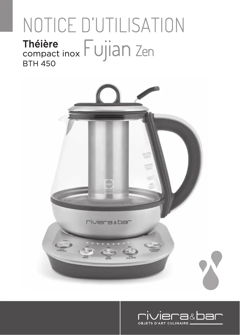 Página 1 del manual Manual de usuario Riviera & Bar BTH450