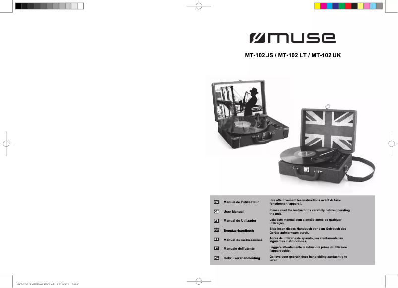 Page 1 de la notice Manuel utilisateur Muse MT-102 UK