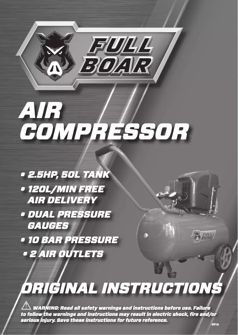 Page 1 de la notice Manuel utilisateur Full Boar FBT-5100U