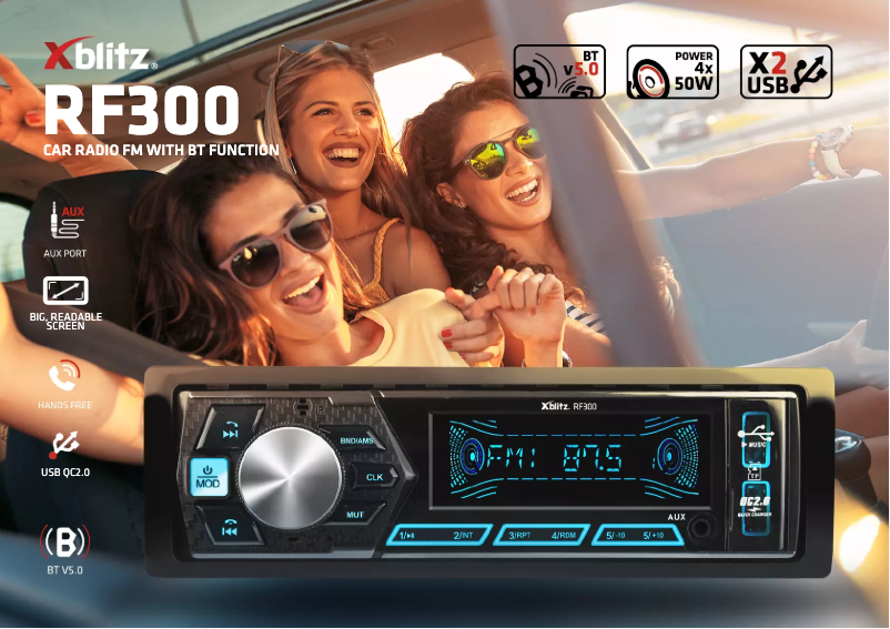 Page 1 de la notice Manuel utilisateur Xblitz RF300