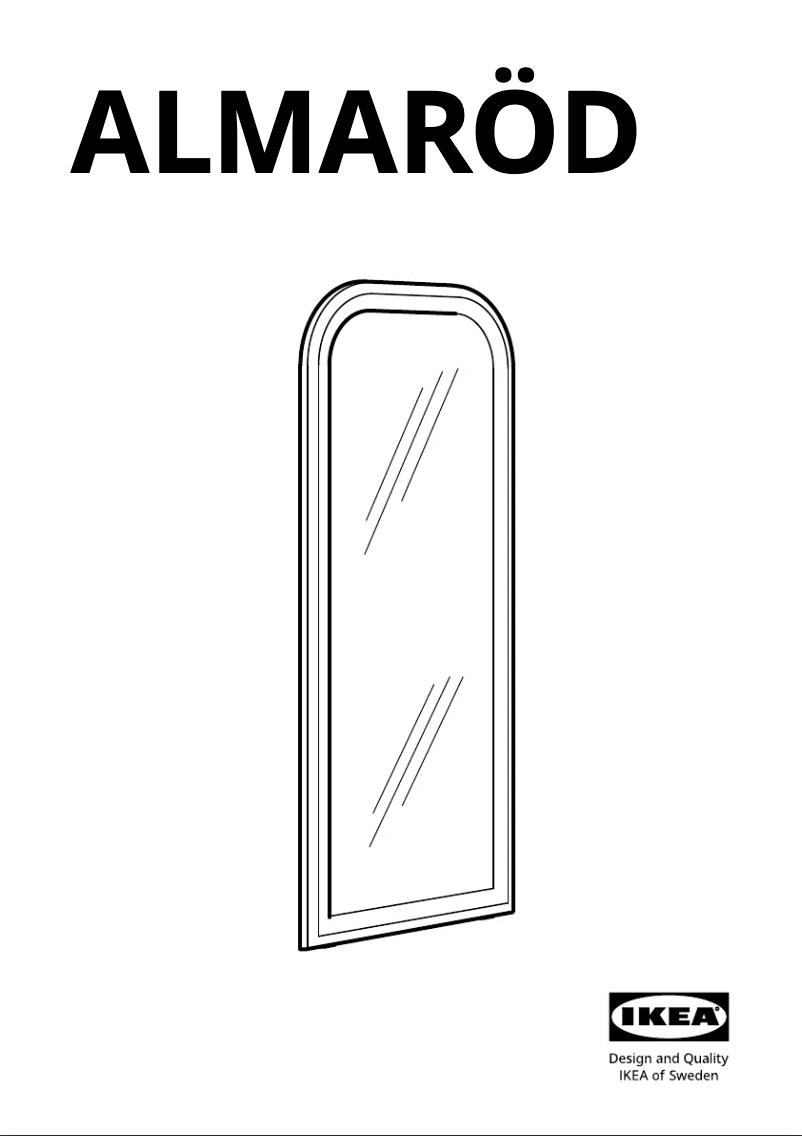 Page 1 de la notice Manuel utilisateur Ikea ALMARÖD 004.591.35