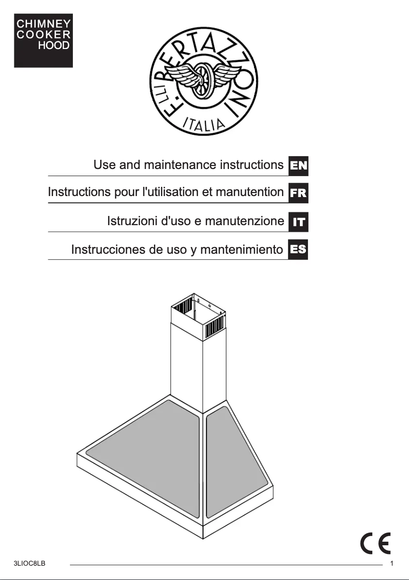 Page 1 de la notice Manuel utilisateur Bertazzoni K100 HER NE A