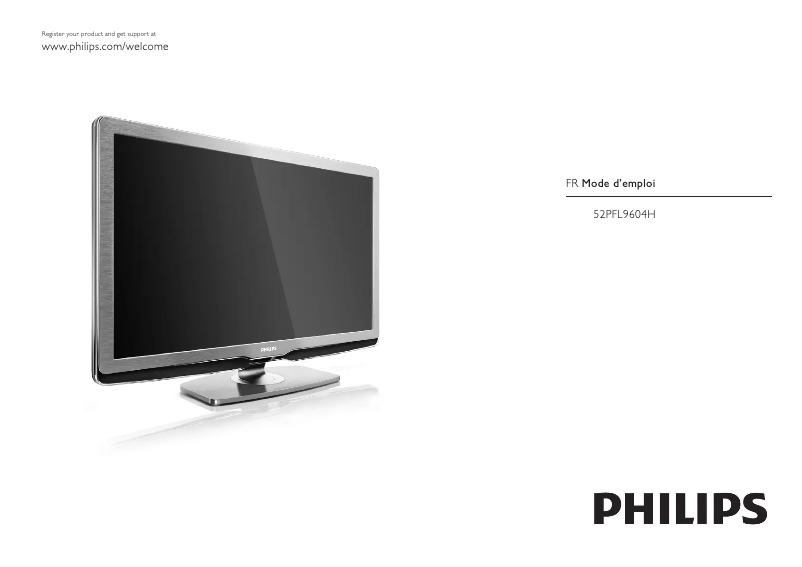 Page n°1 - Manuel utilisateur Philips 52PFL9704H