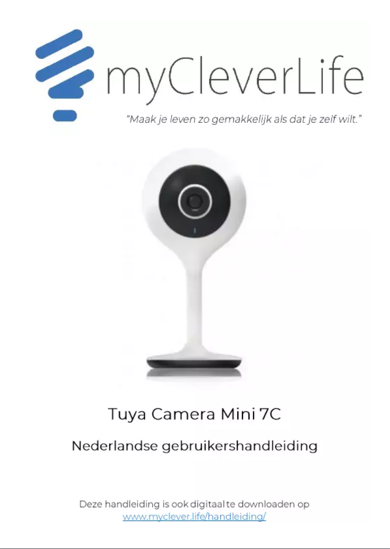 Page 1 de la notice Manuel utilisateur Tuya Camera Mini 7C