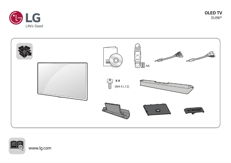 Page 1 de la notice Manuel utilisateur LG 55EU961H