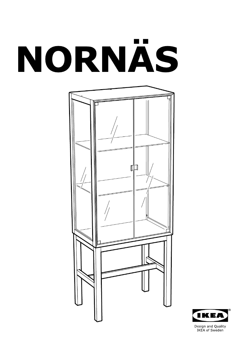 Page 1 de la notice Manuel utilisateur Ikea NORNAS
