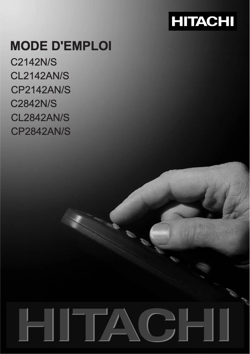 Page 1 de la notice Manuel utilisateur Hitachi CP2142AN