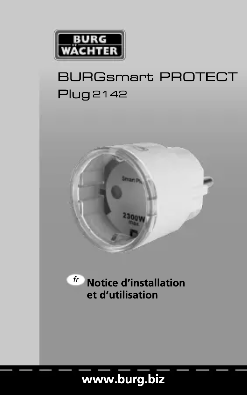 Página 1 del manual Manual de usuario Burg Wächter BURGprotect PLUG 2142