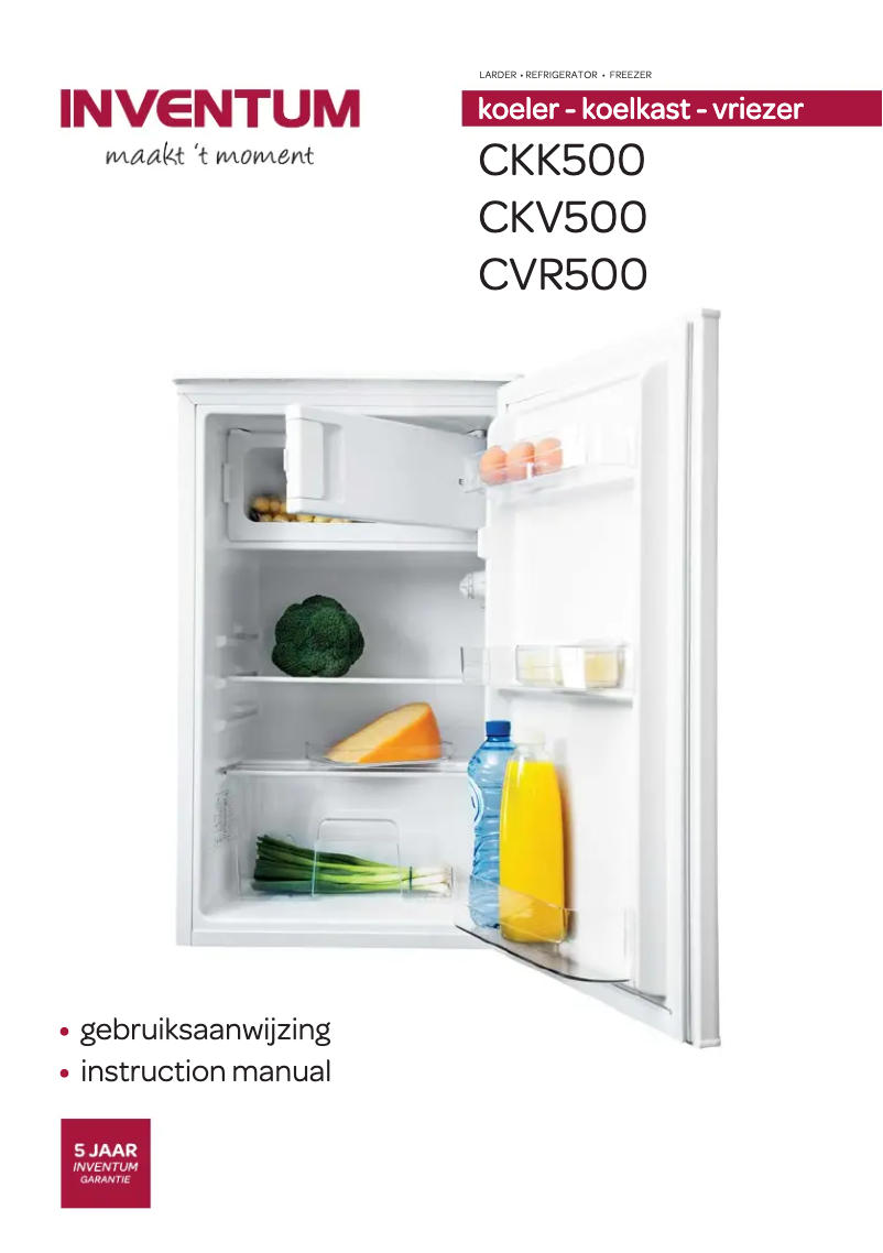 Page 1 de la notice Manuel utilisateur Inventum CKK500