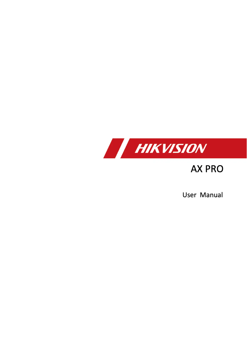 Página 1 del manual Manual de usuario Hikvision DS-PWA96-M-WB
