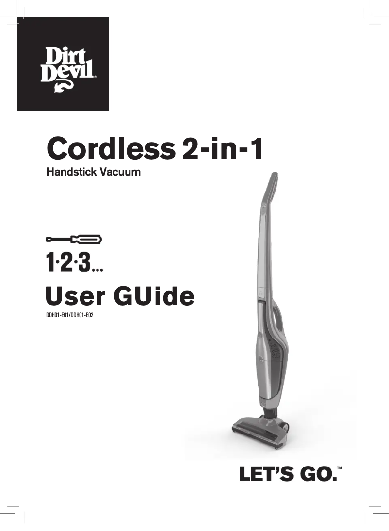 Page 1 de la notice Manuel utilisateur Dirt Devil DDH01-E01