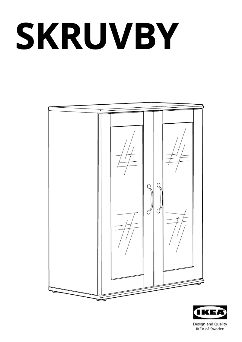 Page 1 de la notice Manuel utilisateur Ikea SKRUVBY 505.203.62