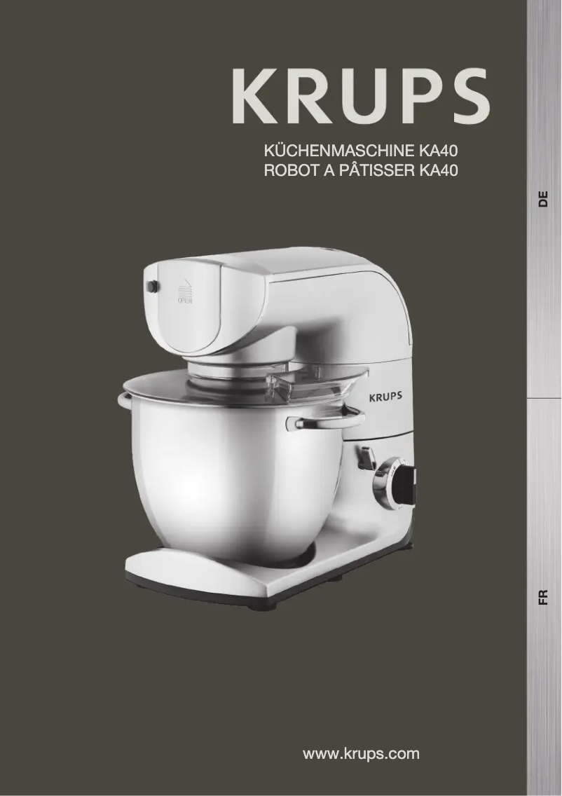 Page 1 de la notice Manuel utilisateur Krups KA40