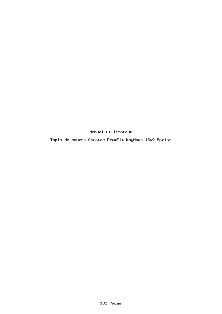 Page 1 de la notice Manuel utilisateur Cecotec DrumFit WayHome 1500 Sprint