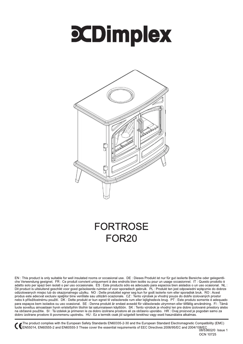 Página 1 del manual Manual de usuario Dimplex FOR20