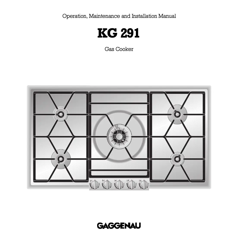 Página 1 del manual Manual de usuario Gaggenau KG 291 120