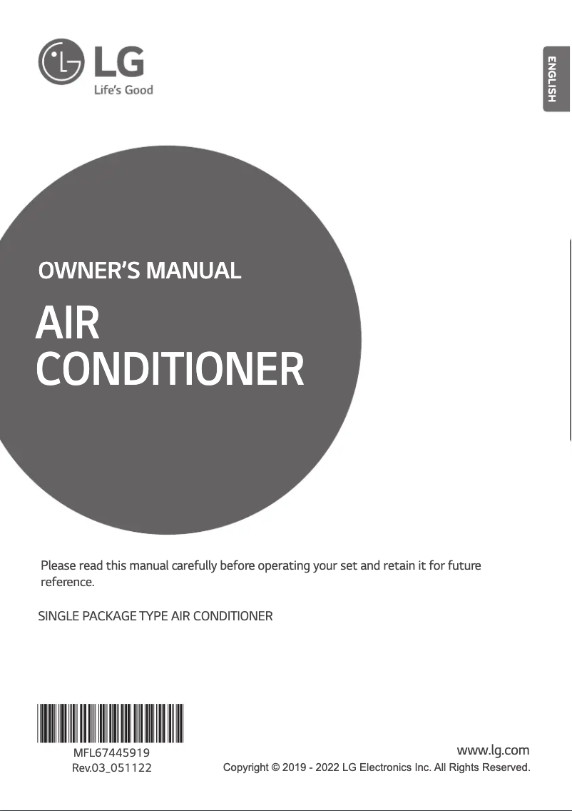 Página 1 del manual Manual de usuario LG AK-W240LH00