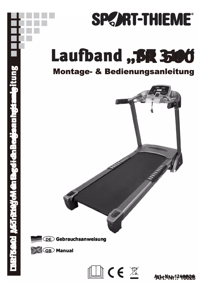 Página 1 del manual Manual de usuario Sport-Thieme ST 310