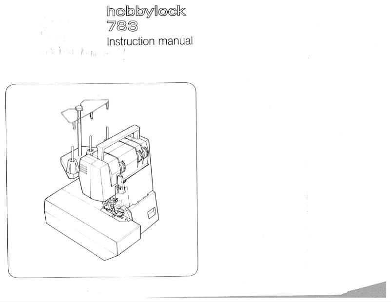 Página 1 del manual Manual de usuario Pfaff hobbylock 783