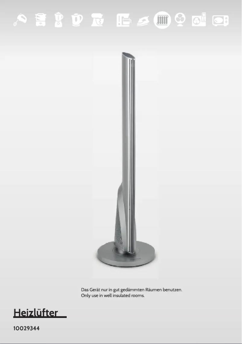 Page 1 de la notice Manuel utilisateur Klarstein 10029344