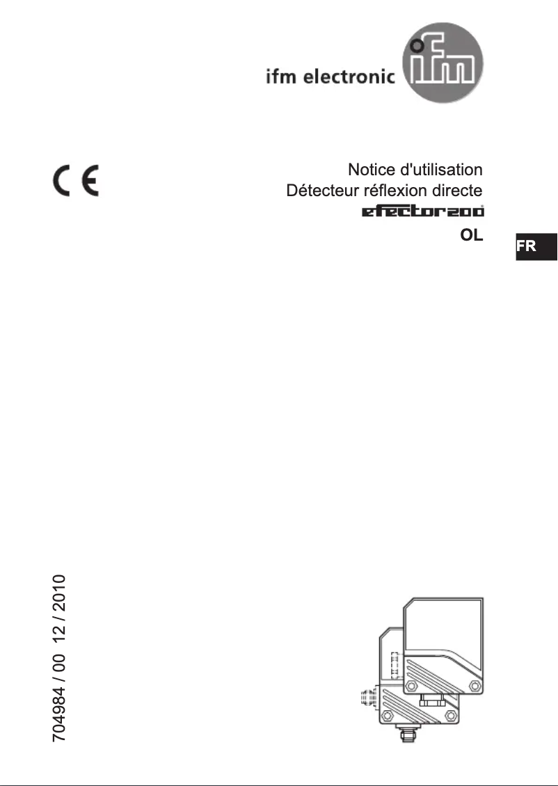 Page 1 de la notice Manuel utilisateur IFM OL5027