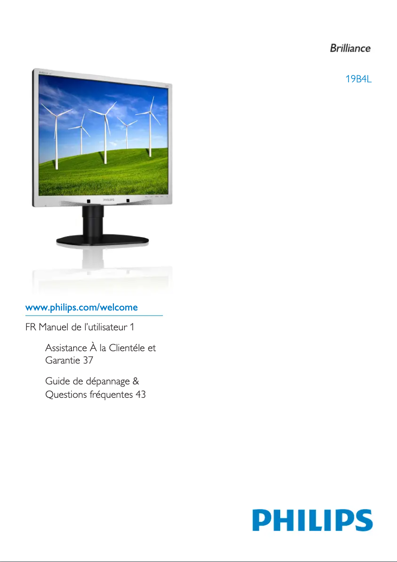 Page n°1 - Manuel utilisateur Philips Brilliance 19B4LPCS