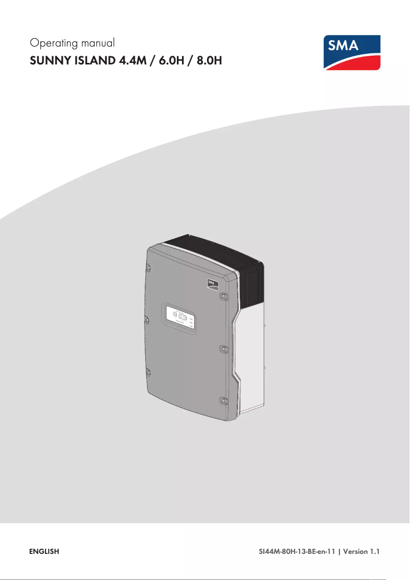 Page 1 de la notice Manuel utilisateur SMA Sunny Island 4.4M-13