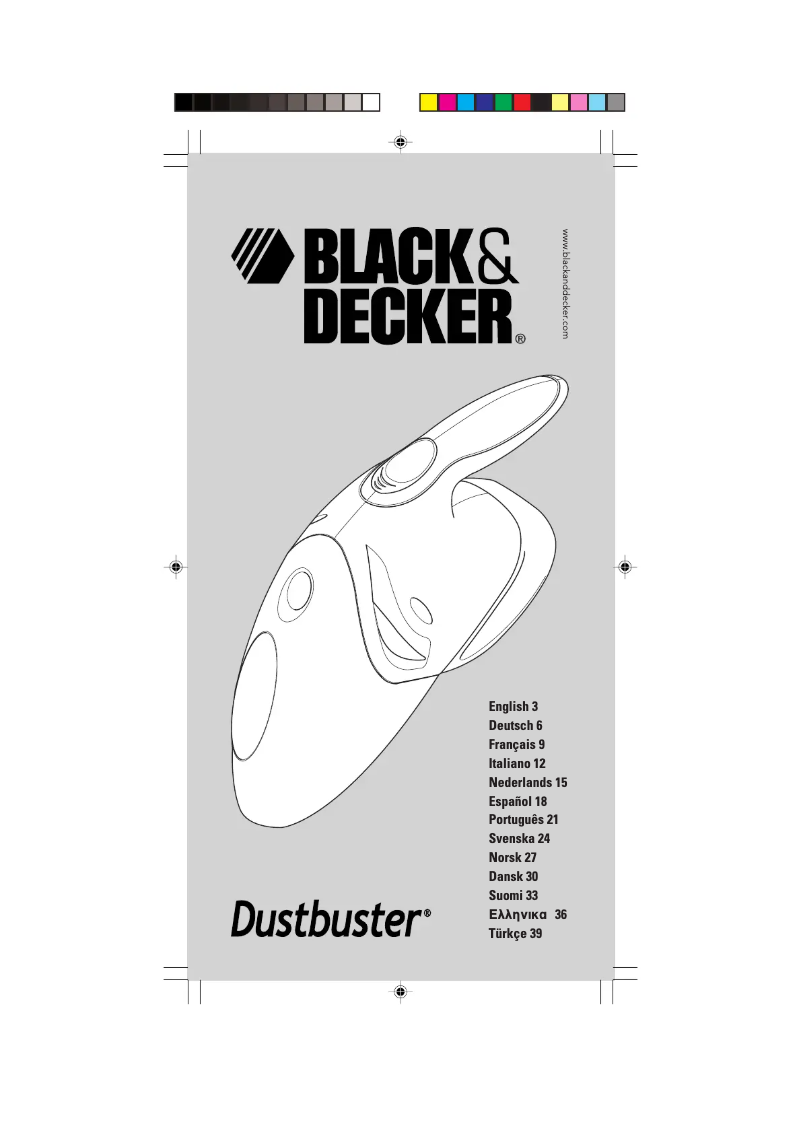 Page n°1 - Manuel utilisateur Black & Decker Dustbuster V2403